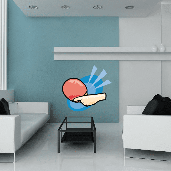 Image of Ping Pong Wall Decal - Vinyl Sticker - Car Sticker - Die Cut Sticker - CDSCOLOR003