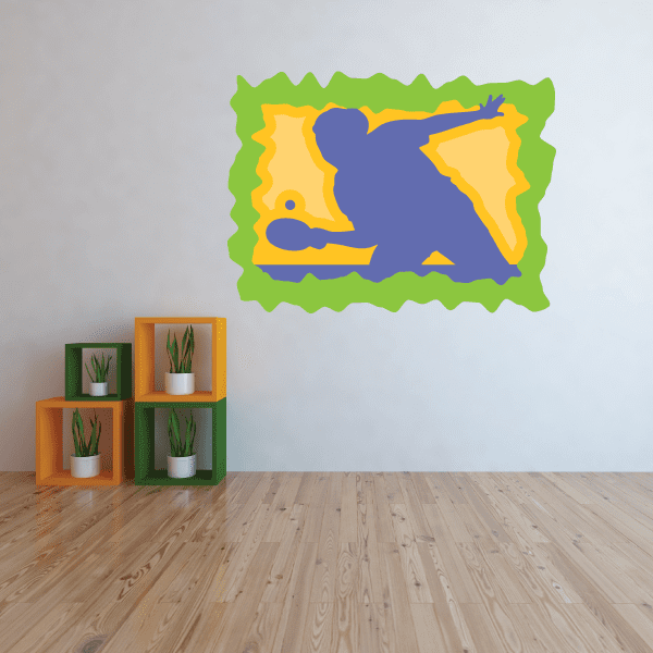 Image of Ping Pong Wall Decal - Vinyl Sticker - Car Sticker - Die Cut Sticker - CDSCOLOR008