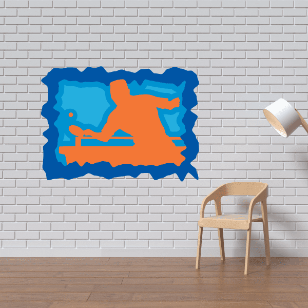 Image of Ping Pong Wall Decal - Vinyl Sticker - Car Sticker - Die Cut Sticker - CDSCOLOR016