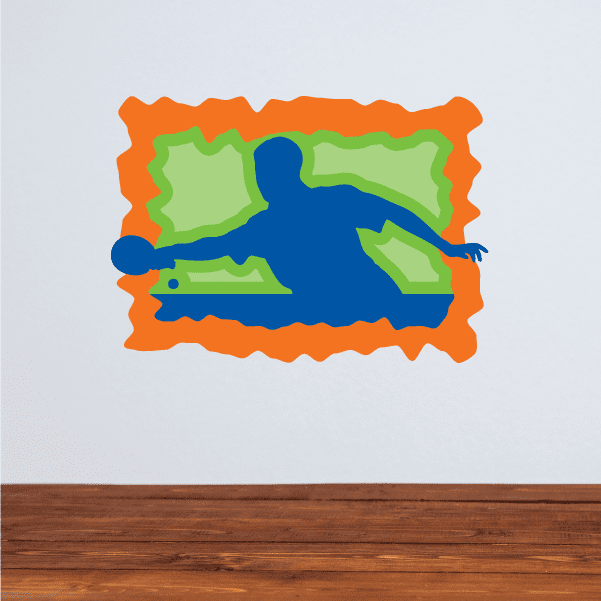 Image of Ping Pong Wall Decal - Vinyl Sticker - Car Sticker - Die Cut Sticker - CDSCOLOR032