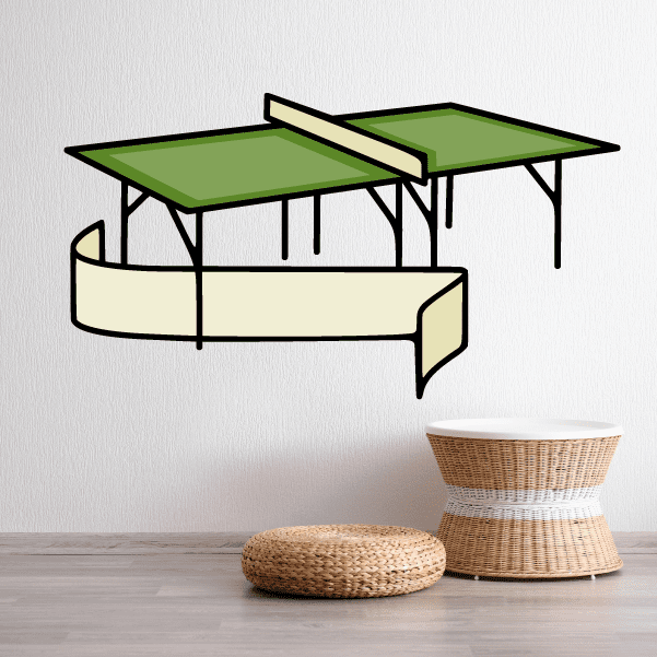 Image of Ping Pong Wall Decal - Vinyl Sticker - Car Sticker - Die Cut Sticker - CDSCOLOR034