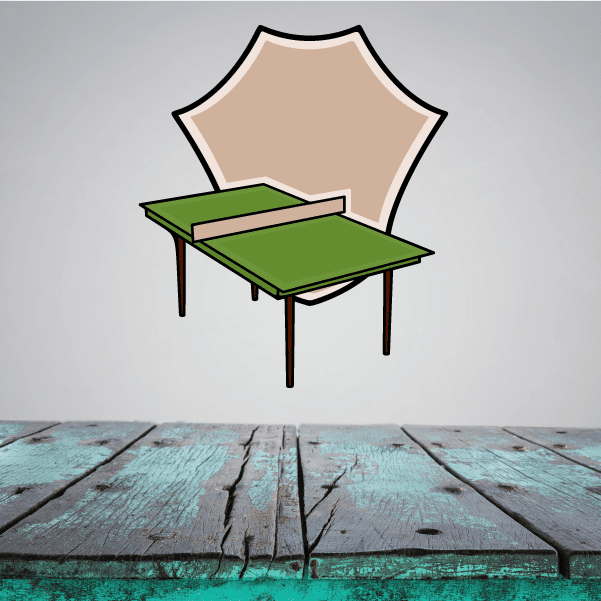 Image of Ping Pong Wall Decal - Vinyl Sticker - Car Sticker - Die Cut Sticker - CDSCOLOR035