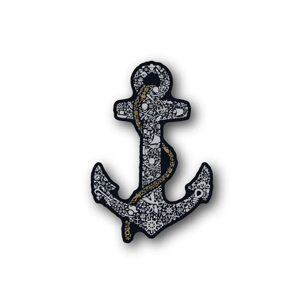 Image of Pirate Anchor Stickers