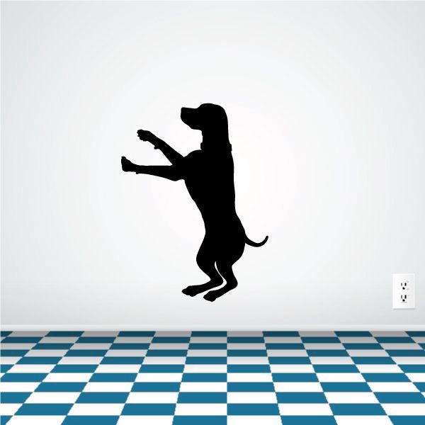 Image of Playful Dancing Coonhound Decal