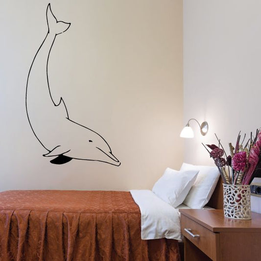 Image of Playful Dolphin Decal