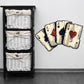 Playing cards sticker sheet with four Aces suits, red and black face cards