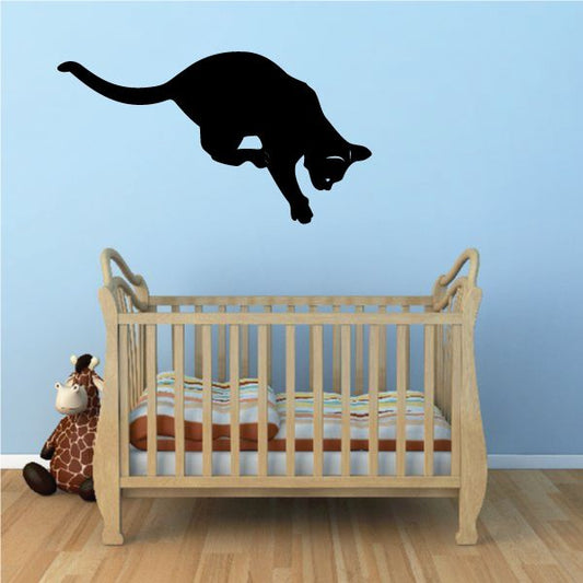 Image of Playing Cat Climbing Decal