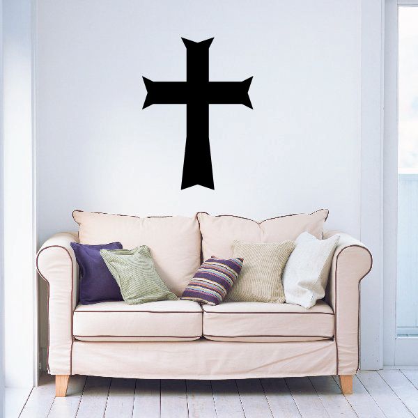 Image of Pointed Cross Decal