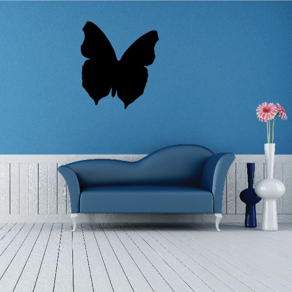 Image of Pointed Wing Butterfly Silhoute Decal