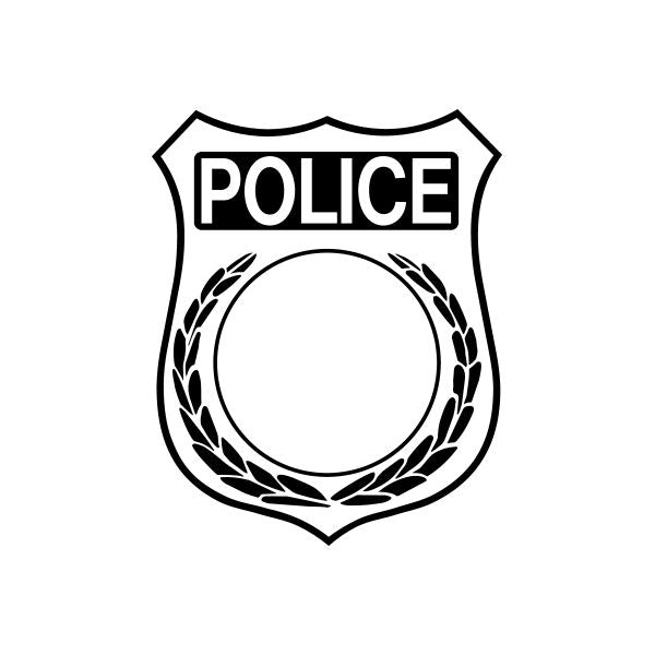 Image of Policeman Badge Decal