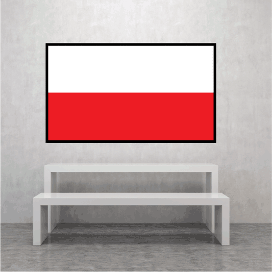 Image of Pologne Flag Sticker 