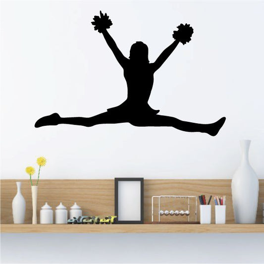 Image of Pom Pom Splitz Cheerleader Decal