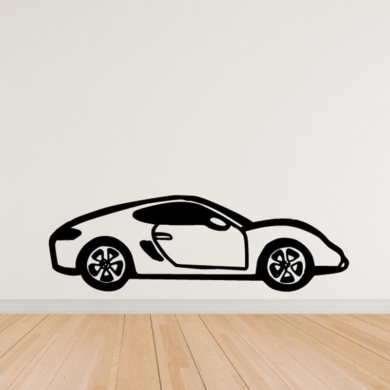 Image of Porsche Side View Decal