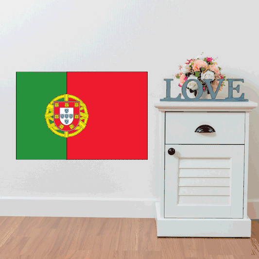 Image of Portugal Flag Sticker 