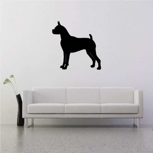 Image of Posing Boxer Dog Decal