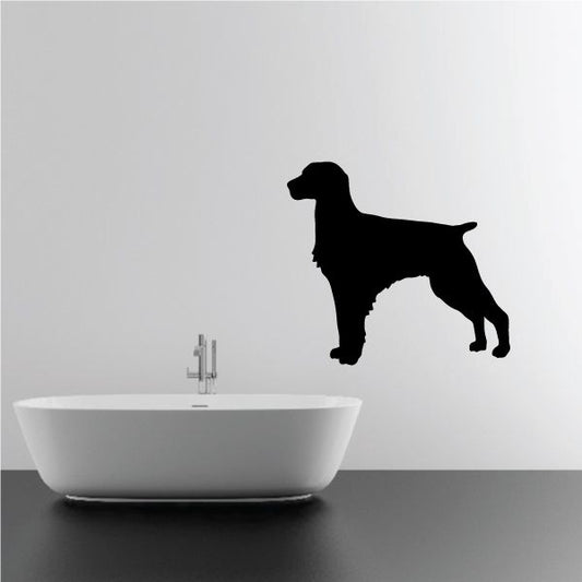 Image of Posing Brittany Dog Decal