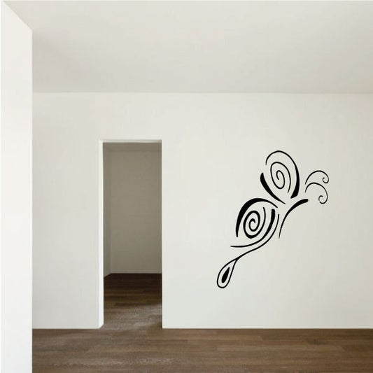 Image of Post Modern Wisp Antenae Butterfly Decal