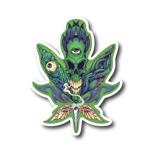 Image of Pot Leaf Vinyl Sticker