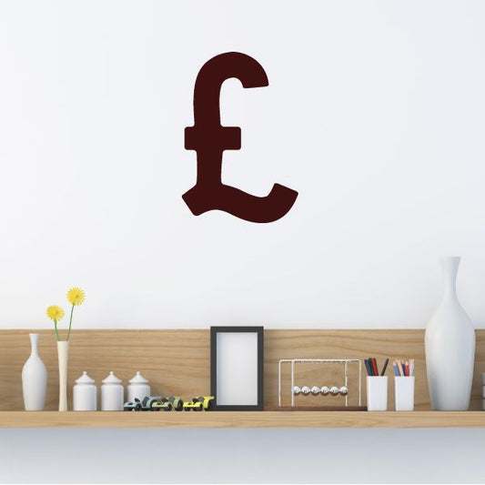 Image of Pound Currency Symbol Decal