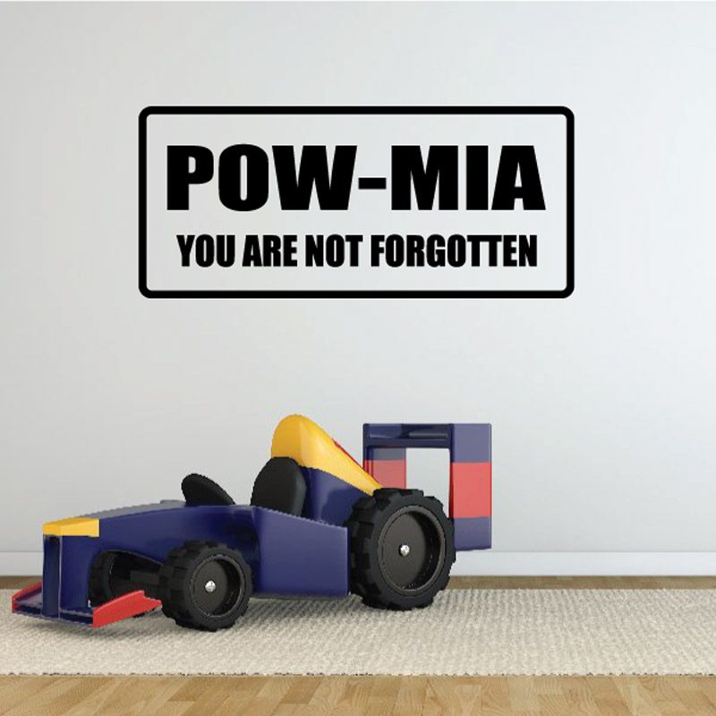 Image of POW-MIA You are not forgotten Decal