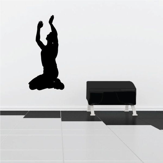 Image of Praying Man with arms in air Decal