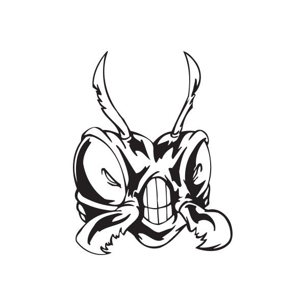 Image of Praying Mantis Head Decal