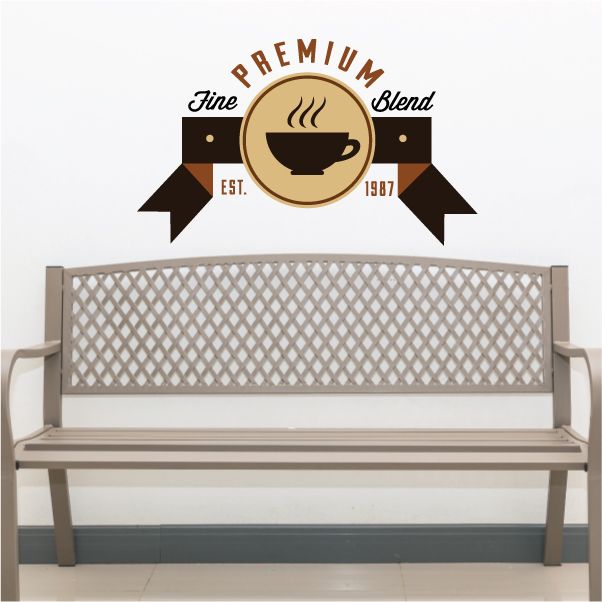 Image of Premium Fine Blend Coffee Printed Decal