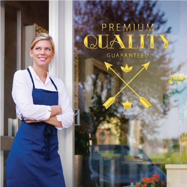 Image of Premium Quality Guaranteed Retail Discount Sign Wall Decal - Vinyl Decal - Car Decal - Idcolor003