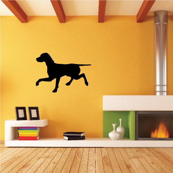 Black coonhound silhouette decal