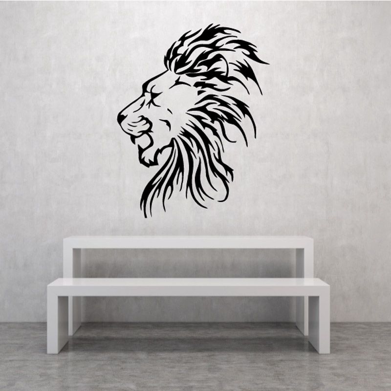 Image of Prideful Lion Head Decal