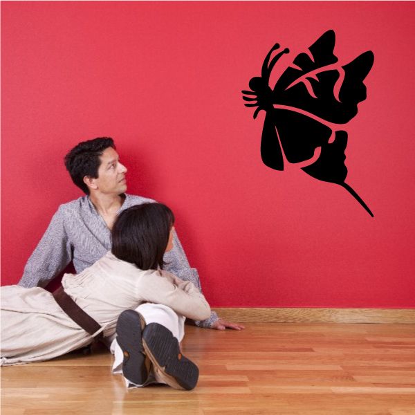 Image of Princess Butterfly Silhoutte Decal