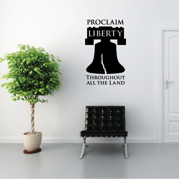 Image of Proclaim Liberty Bell Decal