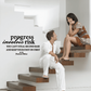Wall decal quote in black text: “progress involves risk” and baseball wording
