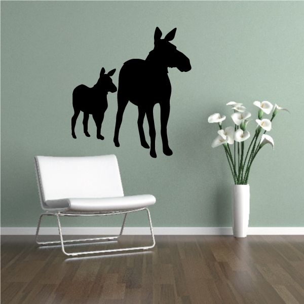 Image of Protective Moose Family Decal