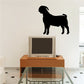 Black proud Boer goat silhouette decal