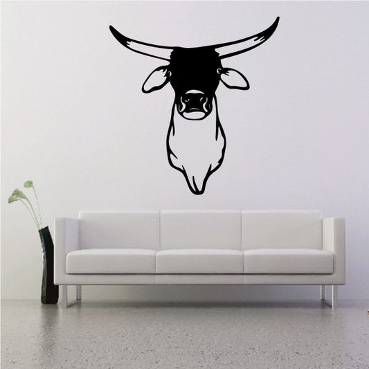 Image of Proud Longhorn Calf Head Decal