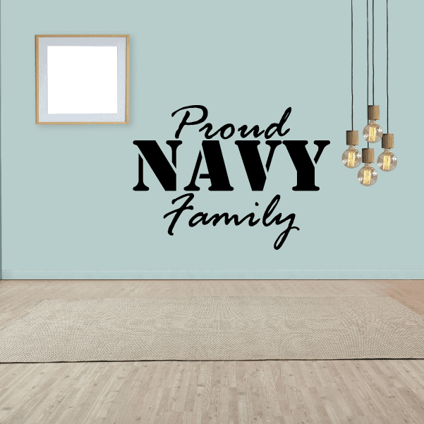 Image of Proud Navy Family Decal