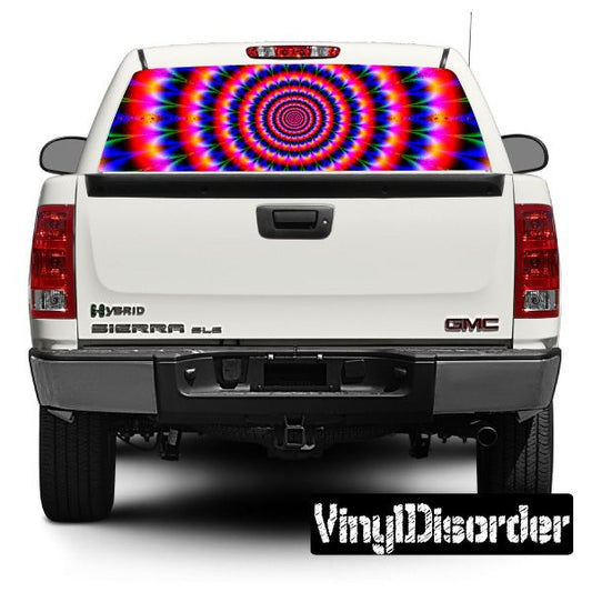 Image of Psychedelic Rear Window View Through Graphic Og006