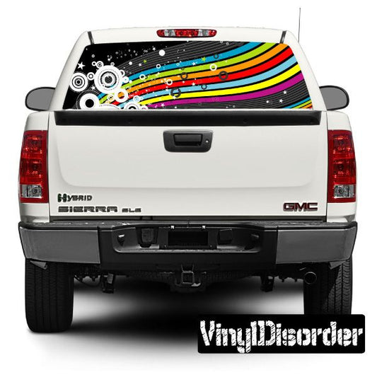 Image of Psychedelic Rear Window View Through Graphic Og010