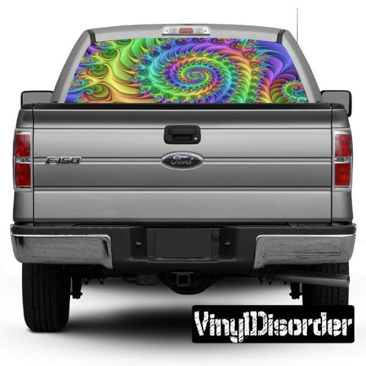 Image of Psychedelic Rear Window View Through Graphic Og013