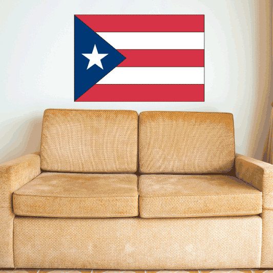 Image of Puerto rico Flag Sticker 02