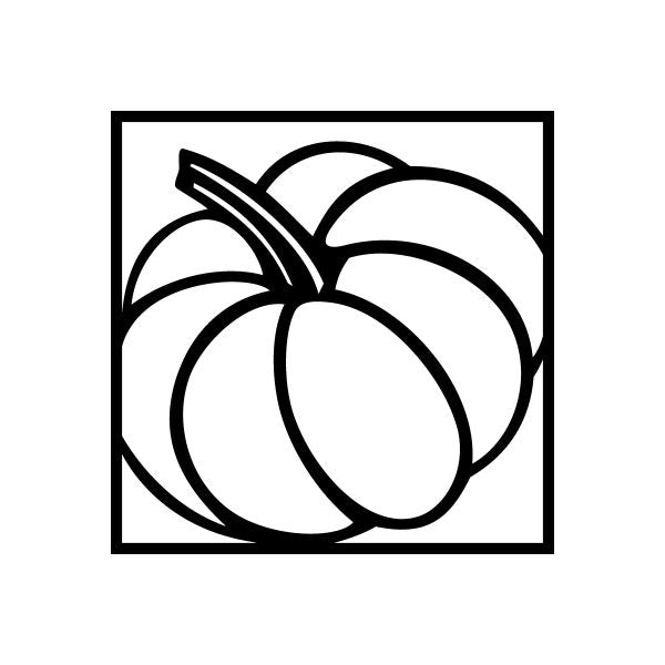 Image of Pumpkin in Square Decal