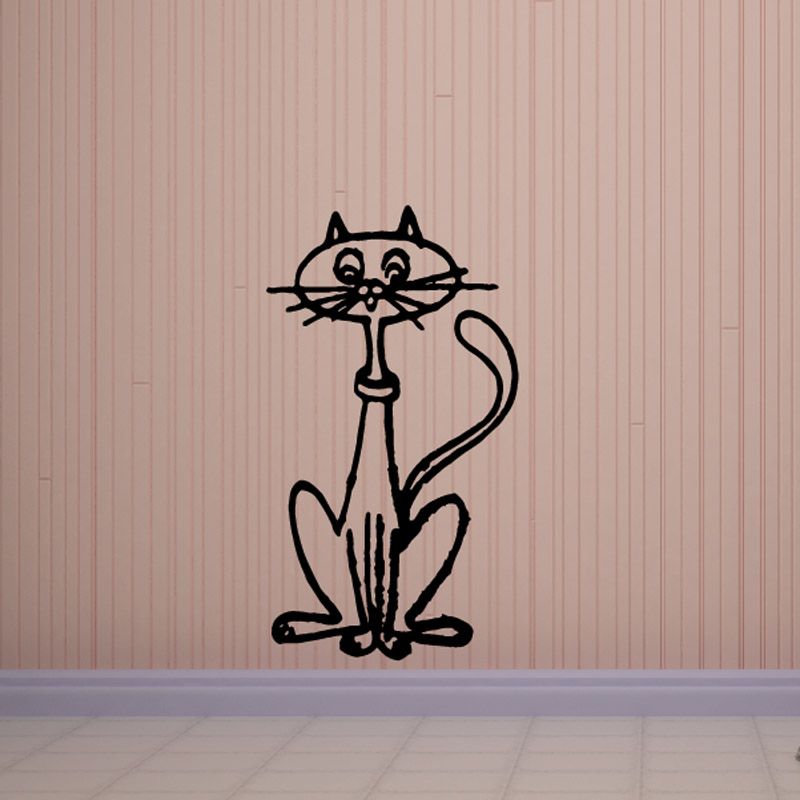 Purdy Cartoon Kitty Decal – Vinyl Disorder