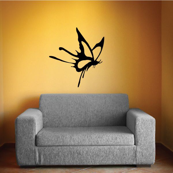 Image of Quad Tail Winged In Flight Butterfly Decal