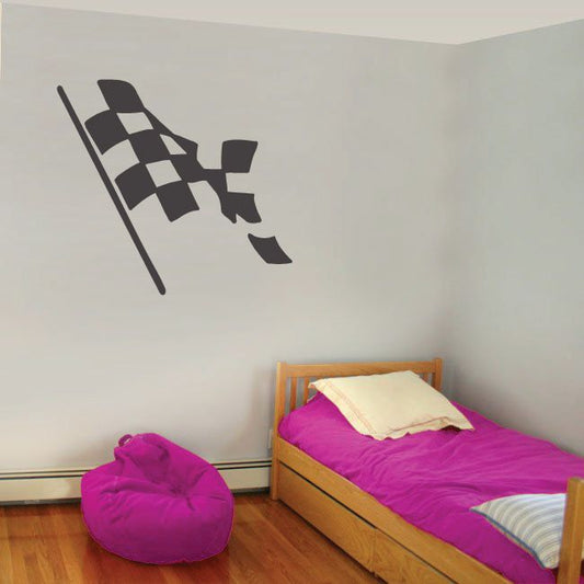 Image of Racing Flag Decal