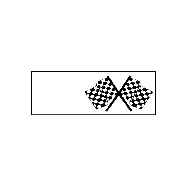 Image of Racing Flag Flags Car Window Vinyl Decal Sticker Stickers 02