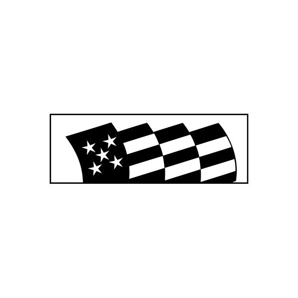 Image of Racing Flag Flags Car Window Vinyl Decal Sticker Stickers 07