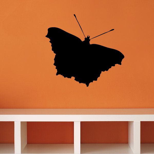 Image of Ragged Winged Butterfly Silhoutte Decal