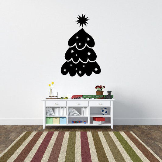 Image of Raindrop Christmas Tree Decal