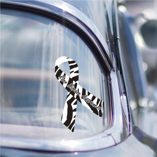 Image of Rare Disease Awareness Ribbon Vinyl Sticker